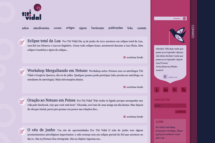 Titi Vidal website preview
